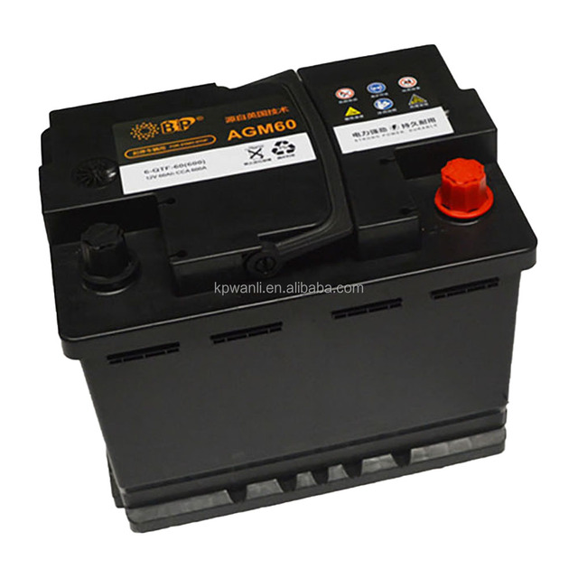AGM New 12V EV Start Stop Battery 70 80 95 105 Ah SMF BCI DIN Standard Auto Maintenance Free for Automotive