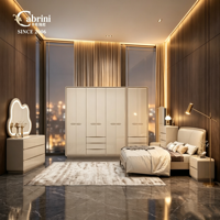 Ensemble de meubles de chambre à coucher au design moderne, ensemble complet, armoire, table de chevet, coiffeuse, taille Queen/King, pour la maison et l'hôtel