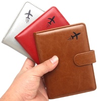 Porte-passeport en cuir avec logo personnalisé et blocage RFID-Porte-cartes de voyage Accessoires pour hommes et femmes