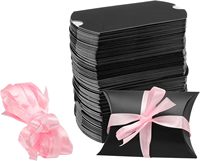 Boîtes à dragées en papier recyclé couleur CMYK et Pantone, emballage cadeau pour mariage, estampage UV, forme oreiller, sac à bonbons, emballage cadeau