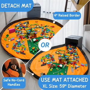 Boîte à jouets pour enfants tapis de jeu organisateur de <span class=keywords><strong>rangement</strong></span> boîte de <span class=keywords><strong>rangement</strong></span> panier de <span class=keywords><strong>rangement</strong></span> de jouets pour étagère <span class=keywords><strong>Cube</strong></span> avec tapis de jeu - Product Image 2