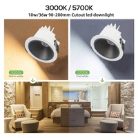 Lumière IP67 étanche LED Downlight 10W 18w 25w 36W plafonnier encastré pour salle de bain extérieure balcon hôtel centre commercial projecteur ce