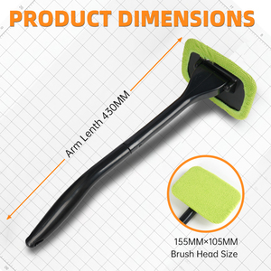 <span class=keywords><strong>Brosse</strong></span> de nettoyage anti-rayures en <span class=keywords><strong>tissu</strong></span> doux ABS <span class=keywords><strong>pour</strong></span> vitres de <span class=keywords><strong>voiture</strong></span>, outil de dégivrage et de dépoussiérage du pare-brise - Product Image 2