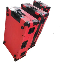 Flight case professionnel en aluminium rouge sur mesure pour table de mixage DJ, contrôleur DJ, OEM ODM pris en charge