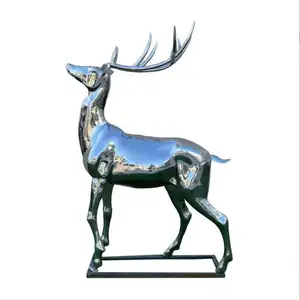 カスタムモダンステンレス鋼像抽象的な金属像彫刻