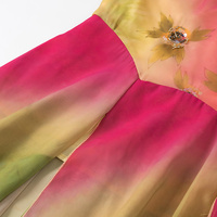 Robe asymétrique à bretelles SHENZHU pour femme, nouvelle collection été 2025, sexy, imprimée, ornée de paillettes, coupe ajustée