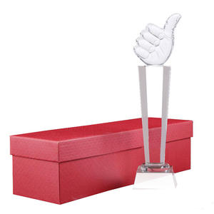 جائزة كريستال شرفية بتصميم إبداعي مخصص للبيع بالجملة، كأس كريستال محفور كهدية للأعمال - Product Image 5