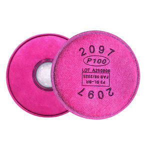 <span class=keywords><strong>Masque</strong></span> anti-poussière 2097, filtre en coton, silicone, 3 couches, valve respiratoire réutilisable, faible résistance respiratoire, résistant aux particules huileuses et aux odeurs - Product Image 2