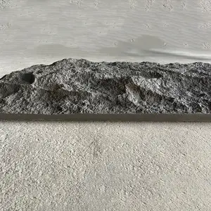 Painéis de parede leve pu grande pedra falsa rock 3d, à prova de som para decoração de casa