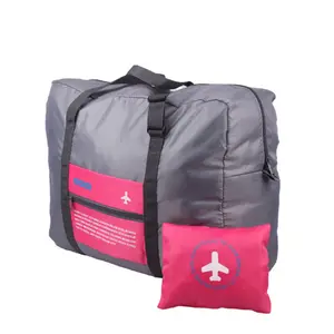 Bolsa de viagem em tecido à prova d'água para viagem, bolsa leve de cor brilhante, bagagem dobrável, mochila de viagem