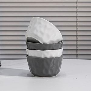 Phong Cách Châu Âu Tối Giản Gốm Bát Và Tấm Đặt Cao Thẩm Mỹ Hộ Gia Đình Đơn Giản Bát Canh Món Ăn & Tấm - Product Image 6