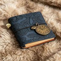 Mini-agendas de poche, carnets de notes, journaux en cuir personnalisés pour l'université, vente en gros, PU A5, papier sans bois de haute qualité, portable, soyeux