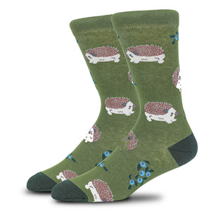 Vente en gros de <span class=keywords><strong>chaussettes</strong></span> habillées pour femmes, en coton unisexe, pour hommes, avec motif de <span class=keywords><strong>renard</strong></span>, hérisson, nouveauté amusante - Product Image 2