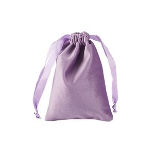 Low Moq Custom Logo Printed Flannel Velvet Bag Premium Gift Packaging Pouch Velvet Jewelry Bag for Promotion - Product Image 2