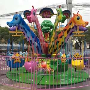 लोकप्रिय सस्ते बच्चों की 12 सीट जिराफ थीम फ्लाइंग चेयर कार्टून - Product Image 5