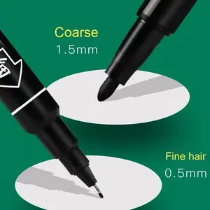 Hero 887 Rotulador a base de aceite de doble punta para niños Escritura de CD de punta fina Marcadores de colores finos gruesos resistentes a la decoloración para dibujar contornos - Product Image 4