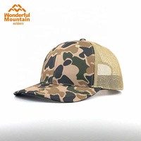 <strong>Top</strong> <strong>Selling</strong> High Quality Custom Camo 6 Panel Mesh Trucker Hat Richardson 112 Style Blank Hat
