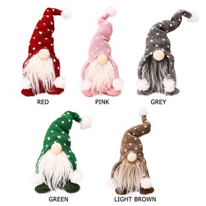 LINGKAI Knitted Christmas Gnome Plush <b>Doll</b> Pom Pom Faceless Santa Gnomes Xmas Table Ornament Home Decor - Product Image 5