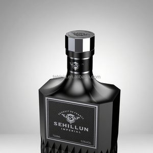 Fournisseurs de bouteilles de 700 ml et 1 litre, brandy, tequila, spiritueux, vodka, whisky, idée de luxe, bouteille en verre carrée vide, bouchon, carton, décalcomanie, vente en gros - Product Image 2