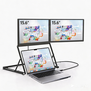 Monitor Portátil Profesional de Diseño Personalizado de 15.6 Pulgadas con Pantalla Triple FHD IPS, Extensión Dual para Trabajo de Ingeniería y Científico - Product Image 1