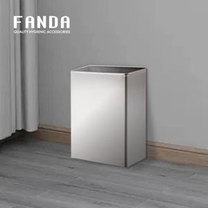 FANDA MADE IN TAIWAN 304 STAINLESS STEEL <b>WASTE</b> <b>BIN</b> 23L FOR SCHOOL - Product Image 2