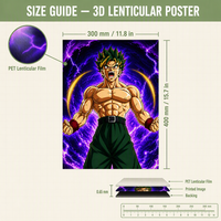 Stok 200 tasarımlar üzerinde 3D merceksi Anime boyama 30*40 cm PET Anime resimleri değiştirme 3D Anime hareket posterler dekorlar için