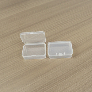 Transparent Plastic Storage <b>Box</b> Rectangle 6.5 X 4.4 X 2.1 Cm Covered Jewelry And <b>Earring</b> <b>Box</b> For Stationery Fishing Gear - Product Image 1
