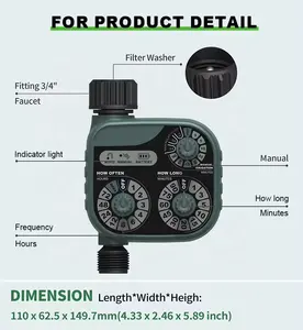 Умный интеллектуальный цифровой автоматический контроллер системы полива таймер воды для газонов