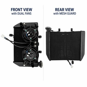 <span class=keywords><strong>Radiateur</strong></span> haute performance tout en aluminium pour Yamaha Y15ZR LC135 Sniper 150 Exciter 150, système de refroidissement avec deux ventilateurs électriques - Product Image 2