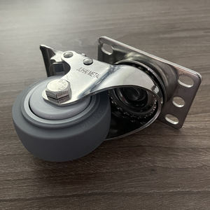3 4 5 Zoll M-Typ TPR Schwenkrolle mit Bremse für Medizinische Wagen und Geräte Lenkrolle - Product Image 3