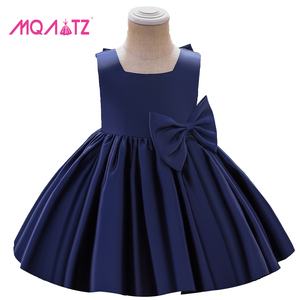 Nuovo Abito da Festa in Raso alla Moda per Bambine, Vestito Boutique Floreale in <span class=keywords><strong>Cotone</strong></span> e <span class=keywords><strong>Lino</strong></span> per Neonati, Fornitura ODM Prodotta in Cina - Product Image 5