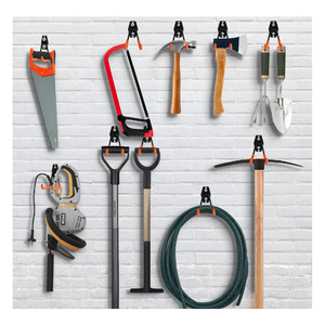 Organisateur d'outils de Garage en métal robuste crochets muraux pour échelle outil de jardin petit crochet utilitaire support de tuyau intérieur extérieur - Product Image 2