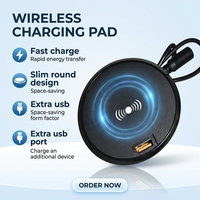 Multiprise de bureau minimaliste en ABS à livraison rapide, chargeur sans fil IP44 avec USB 40W et Type-C 45W, compatible Wi-Fi