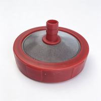 Gewogen Zuigschijf Filterbasis Landbouwspuit Gootsteen Vloeistofbodem ABS Mesh Zeef Bescherm Diafragmapomp Rood ManS