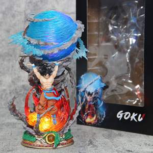Statue d'anime de 23 cm Son Goku Dragon Super Genki Bomb Lumineuse Super Saiyan Figurine PVC Figurine d'anime Modèle Jouets - Product Image 3