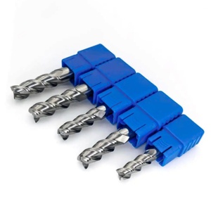 Fraise à queue en carbure 55HRC AlTiN, 3 cannelures, outils de fraisage CNC, tige de 150 mm de long pour le fraisage du bois, du métal, des marches et des rainures, OEM - Product Image 1