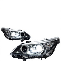 Kit de rétrofit pour phares de Série 5 E60 2003-2010 avec feux de croisement à lentille LED Angel Eye, référence OE 63127045695, 12V