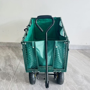 Chariot de jardin en acier, chariot de jardin Jumbo en acier, chariot de jardin en acier à mailles, adapté aux patios et aux cours arrière - Product Image 6