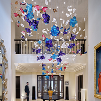 BGST Maßgefertigter Moderner Hotel-Esszimmer-Lobby-Villa-Dekorations-Luxus-Projekt Großformatiger Kronleuchter Pendelleuchte Kommerzielle Beleuchtung