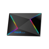Boîtier TV intelligent R69 Plus Allwinner H728 Octa-Core 4K Ultra HD WiFi 2.4G/5GHz Ethernet 10/100/1000M Android 14 2 ans de garantie 16 Go UE BT