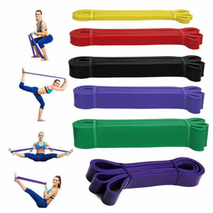 Bande de résistance élastique pour fitness, 4,5 mm, TPE, imperméable, pour tractions, yoga, exercices et entraînement sportif - Product Image 2