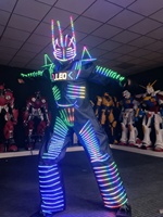 Costumes de robot LED de haute qualité pour spectacles, tenues de cosplay de robot, accessoires de performance adaptés aux festivals et aux fêtes