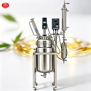 Industrial Chemical Electric Heat Jacketed Stainless Steel Continuous Stirred Tank Vacuum Reactor - Product Image 1
