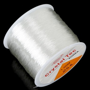 0.8mm accessoires faits à la main bricolage ligne élastique transparente cristal perle ronde chaîne Bracelet collier accessoires - Product Image 4