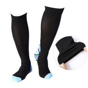 Factory Men Ladies Sports Profession Medias de compresión para enfermeras Relief Stretch Girl Sokken Fitness Calcetines altos hasta el muslo - Product Image 3