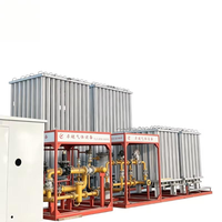 Vaporisateur en alliage d'aluminium à processus thermique ambiant pour gaz LOX/LN2/LAr, 1000 Nm3/H, pour station de remplissage de gaz