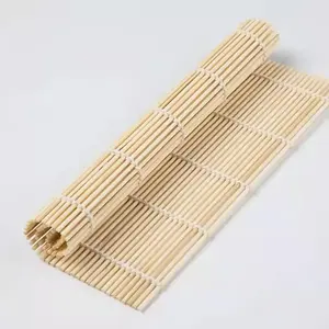 Gran oferta de alta calidad DIY bambú Natural 100% bambú ecológico Natural cuadrado Sushi Mat