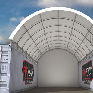 Abri d'arrêt d'autobus à structure métallique à chaud 16x36m personnalisé 150 km/h vent et ignifuge avec tissu PVC pour garages vente - Product Image 3