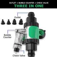 Diffuseur de CO2 dissolveur de dioxyde de carbone Dissolvant amélioré avec compteur de bulles clapet anti-retour intégré pour aquarium