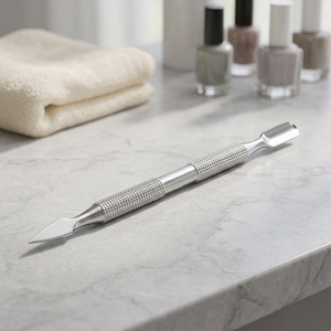 Pousse-cuticules double embout en acier inoxydable pour manucure, réutilisable, conception à double tête, prix de gros, personnalisable - Product Image 2